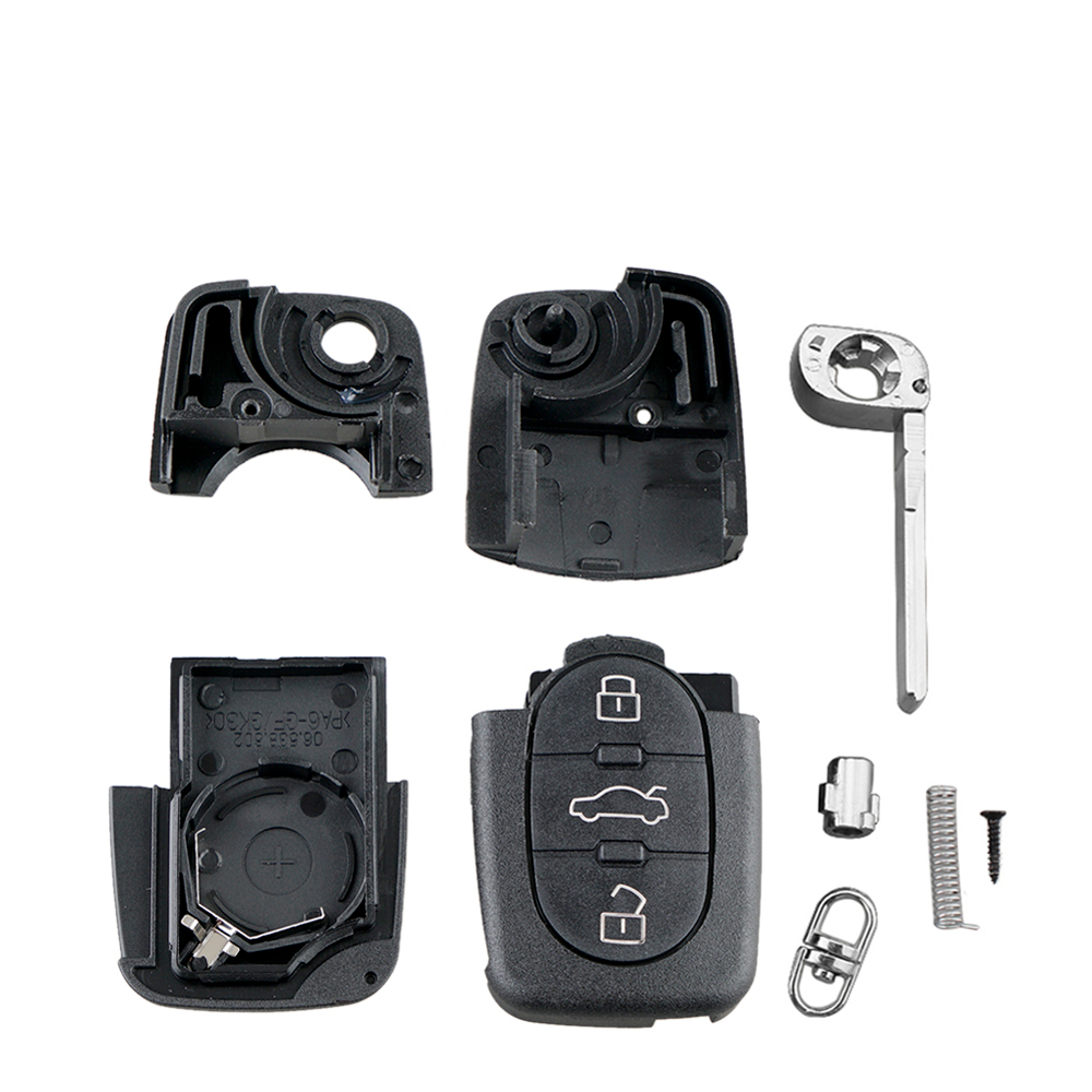 Carcasa cheie Audi A2 A3 A4 A6 A8- flip, 3 butoane