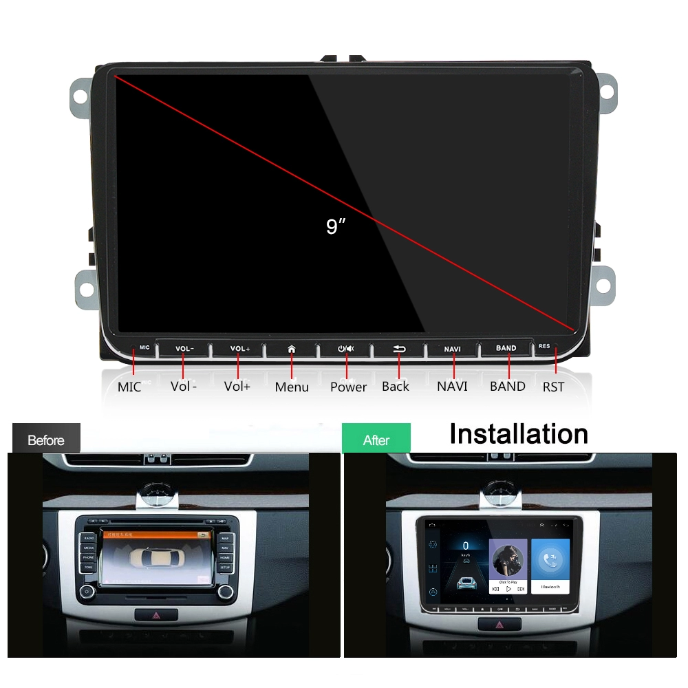 Navigatie Volkswagen Skoda Seat, 9 inch, model QPT116