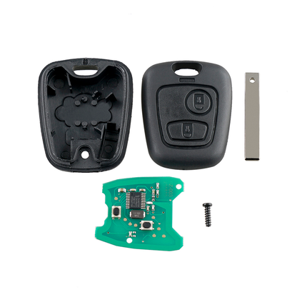 Cheie completa compatibila Peugeot 307 Citroen C1 C2 C3 , telecomanda 433Mhz, cip ID46 ( PCF7961 )