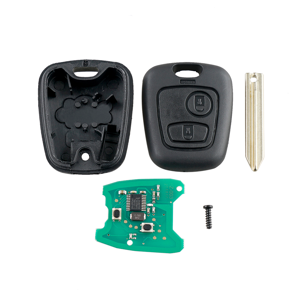 Cheie completa compatibila Citroen Saxo Picasso Xsara Berlingo , telecomanda 433Mhz, cip ID46 ( PCF7961 )