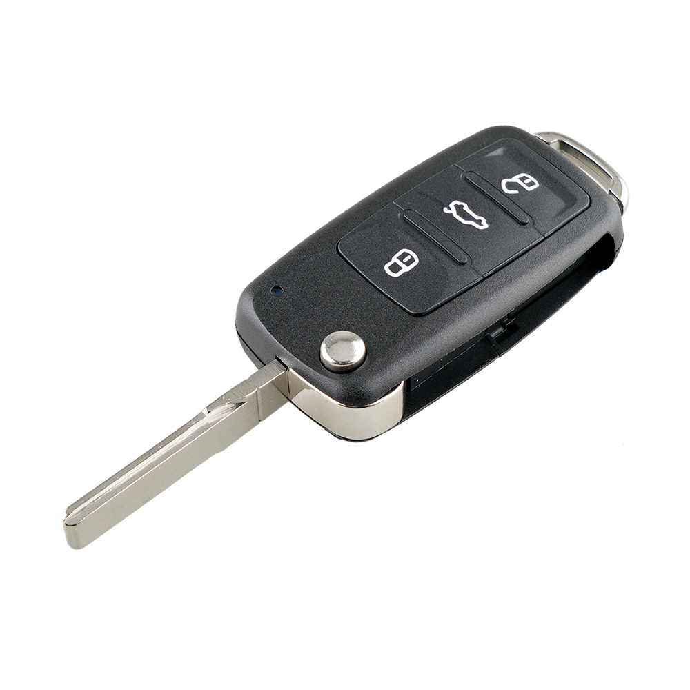 Cheie completa compatibila Volkswagen Skoda Seat model nou, telecomanda 433mhz, cip ID48