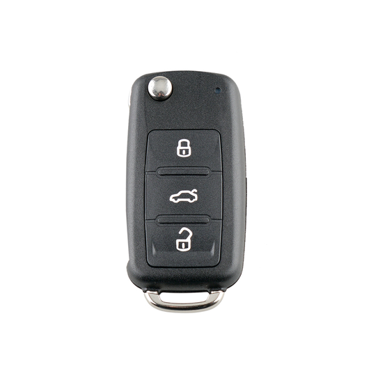 Cheie completa compatibila Volkswagen Skoda Seat model nou, telecomanda 433mhz, cip ID48