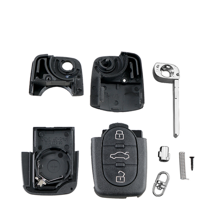 Carcasa cheie Audi A2 A3 A4 A6 A8- flip, 3 butoane